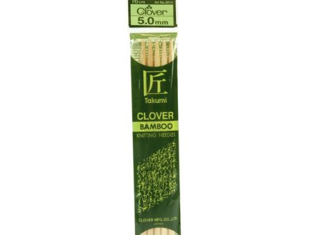 Clover Takumi Bamboo Knitting Needles - 5.0mm - 5pk Online Hot Sale