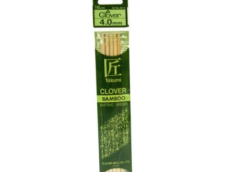 Clover Takumi Bamboo Knitting Needles - 4.0mm - 5pk Online Hot Sale