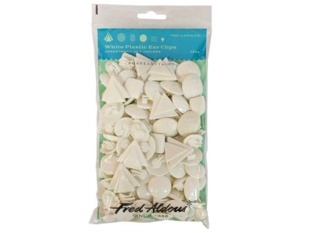 White Plastic Ear Clips Sale