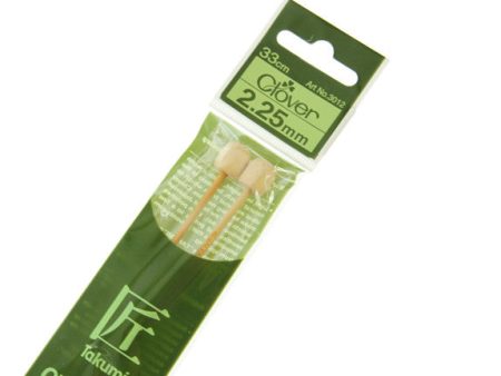 Clover Takumi Bamboo Knitting Needles - 2.25mm - 2pk Cheap