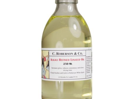 Roberson Linseed Oil Alkali Refined 250 ml Cheap