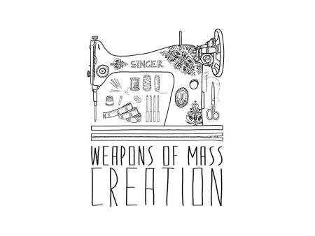 Weapons of Mass Creation - Sewing - Greetings Card Sale