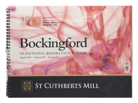 Bockingford Spiral Pad 14x10  300gsm Hot Pressed on Sale