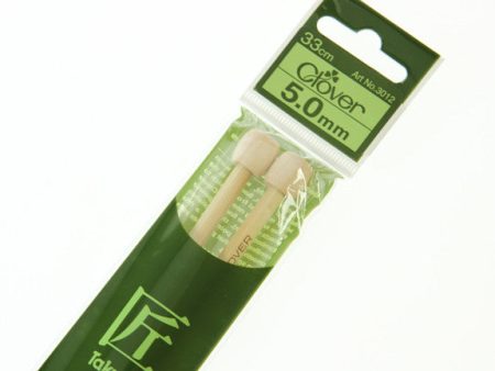 Clover Takumi Bamboo Knitting Needles - 5.0mm - 2pk Supply