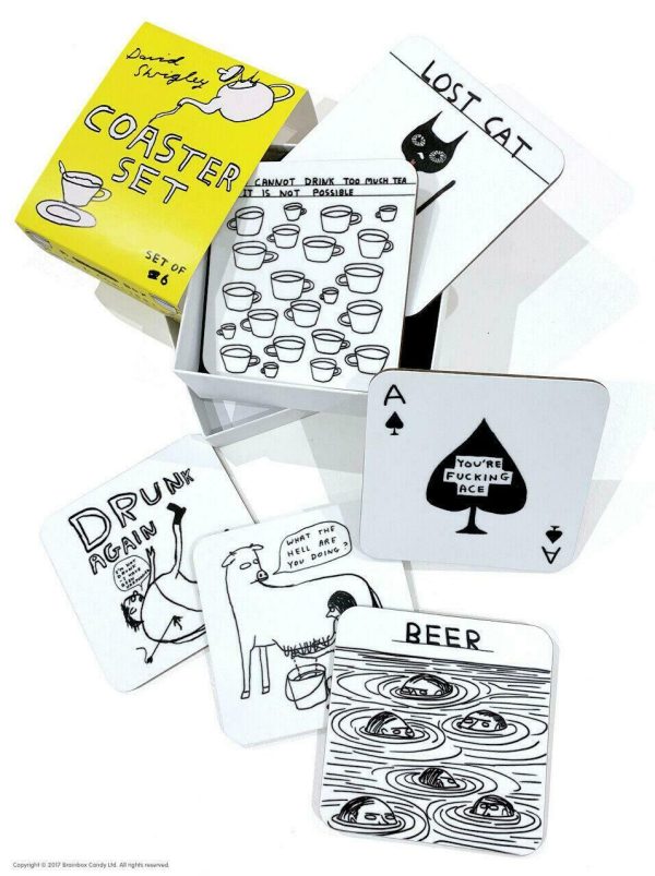 David Shrigley Coaster Set Online Sale