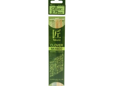 Clover Takumi Bamboo Knitting Needles - 2.75mm - 5pk Discount