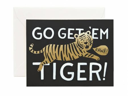 Go Get Em Tiger Greetings Card Online