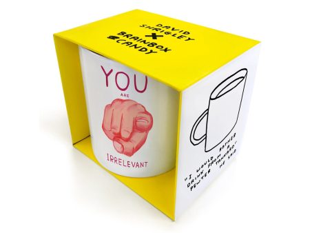 David Shrigley - You Are Irrelevant - Mug on Sale