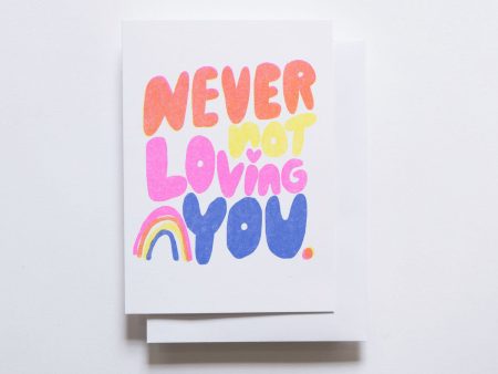 Yellow Owl Risograph Card - Never Not Loving You Fashion