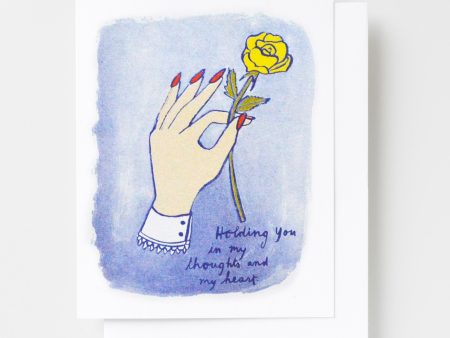 Yellow Owl Workshop - Holding You In My Thoughts Risograph Card Cheap