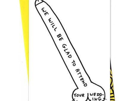 David Shrigley - Wedding Acceptance - Card on Sale