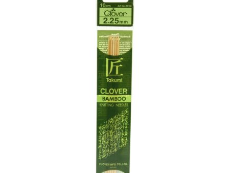 Clover Takumi Bamboo Knitting Needles - 2.25mm - 5pk Supply