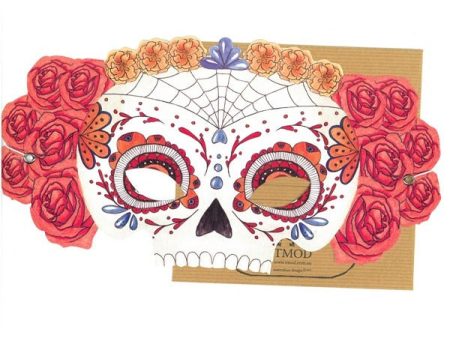 Sugar Skull Mask Card Supply