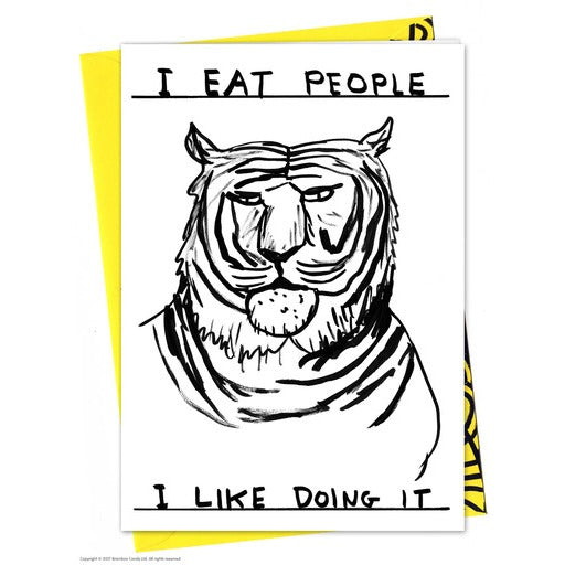 David Shrigley - I Eat People - Card Online now