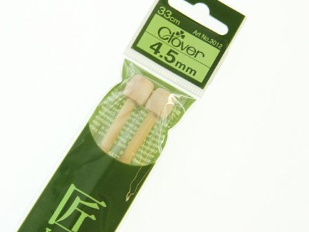 Clover Takumi Bamboo Knitting Needles - 4.5mm - 2pk Fashion