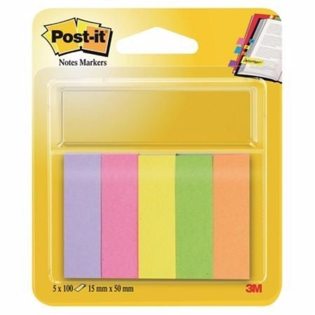 Post-It Note Page Markers Neon 15x50mm 5 Pads Online Hot Sale