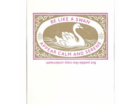 Be Like A Swan Card Sale