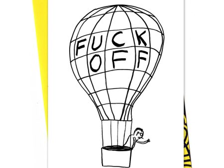 David Shrigley - Fuck Off Balloon - Card For Sale