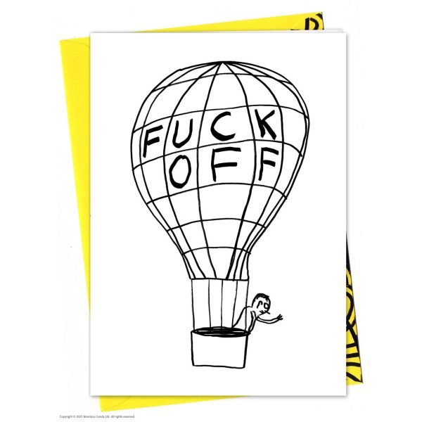 David Shrigley - Fuck Off Balloon - Card For Sale