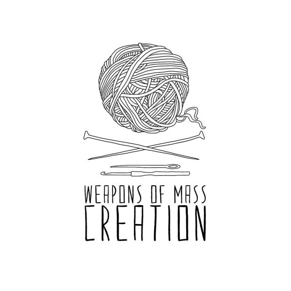 Weapons of Mass Creation - Knitting - Greetings Card Online Sale