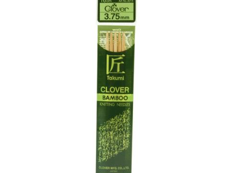 Clover Takumi Bamboo Knitting Needles - 3.75mm - 5pk Online now