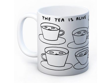 David Shrigley - The Tea Is Alive - Mug on Sale