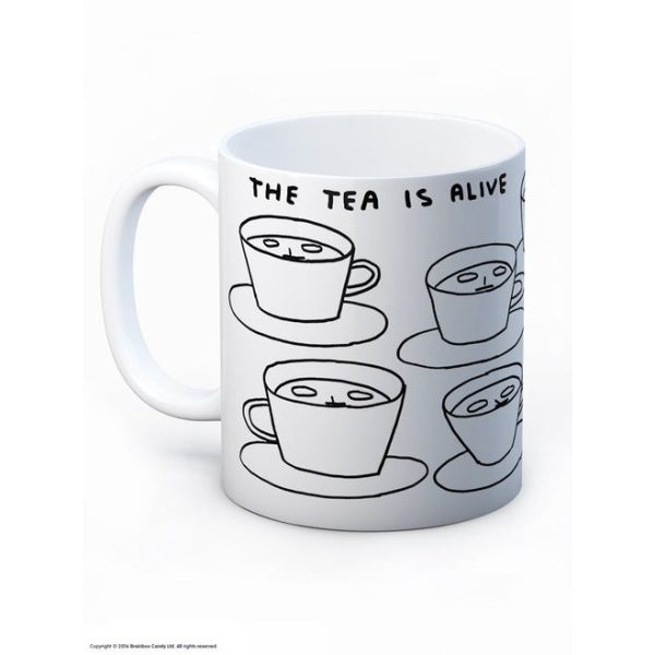 David Shrigley - The Tea Is Alive - Mug on Sale