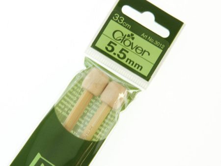 Clover Takumi Bamboo Knitting Needles - 5.5mm - 2pk Supply