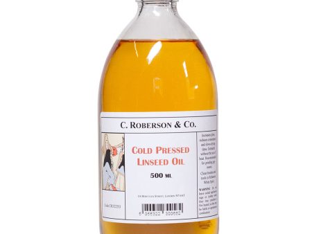 Roberson Cold Pressed Linseed Oil 500 ml Online Hot Sale