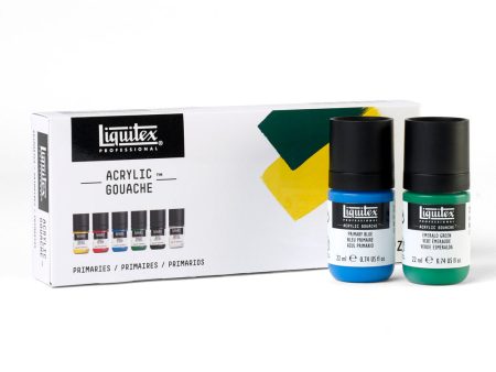 Acrylic Gouache Primaries 22ml Set Of 6 Sale