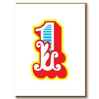 1973 Big Top Letterpress Greetings Card Sale