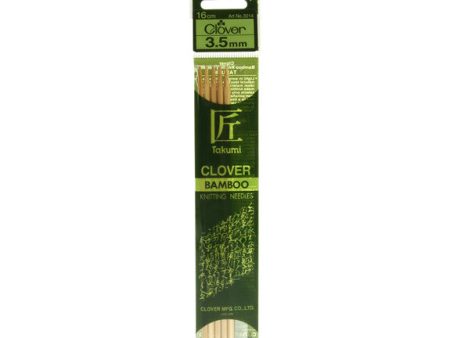 Clover Takumi Bamboo Knitting Needles - 3.5mm - 5pk Fashion