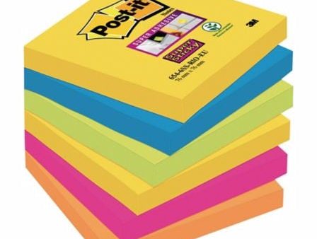 Post-It Super Sticky Notes 76x76mm Rio De Janeiro Colour Pk6 Cheap